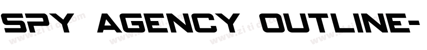 Spy Agency Outline字体转换